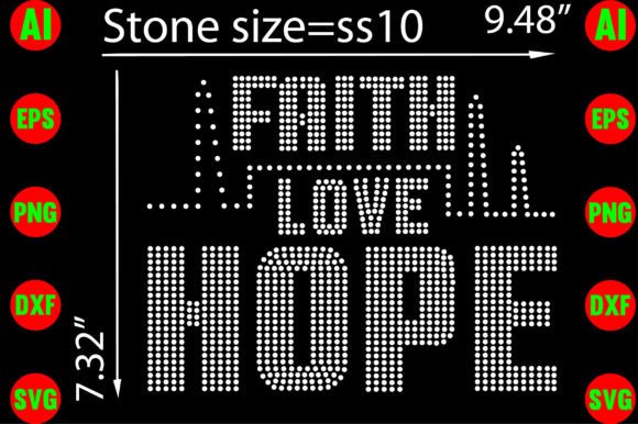 Faith Love Hope Rhinestone Templates Review for Real Projects