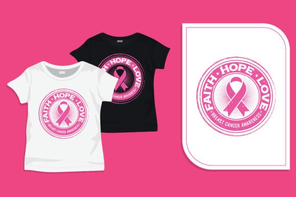 Review of Faith Hope Love T-shirt Template for Real Embroidery Projects