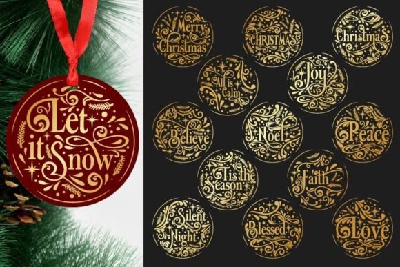 Round Christmas Ornaments Bundle Review for Real Embroidery Projects